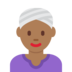 Woman Wearing Turban: Medium-Dark Skin Tone