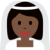 Woman with Veil: Dark Skin Tone
