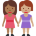 Women Holding Hands: Medium-Dark Skin Tone, Medium Skin Tone