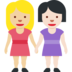 Women Holding Hands: Medium-Light Skin Tone, Light Skin Tone