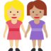Women Holding Hands: Medium-Light Skin Tone, Medium Skin Tone