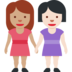 Women Holding Hands: Medium Skin Tone, Light Skin Tone