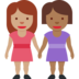 Women Holding Hands: Medium Skin Tone, Medium-Dark Skin Tone