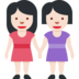 Women Holding Hands: Light Skin Tone