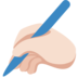 Writing Hand: Light Skin Tone