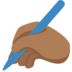 Writing Hand: Medium-Dark Skin Tone