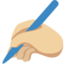Writing Hand: Medium-Light Skin Tone